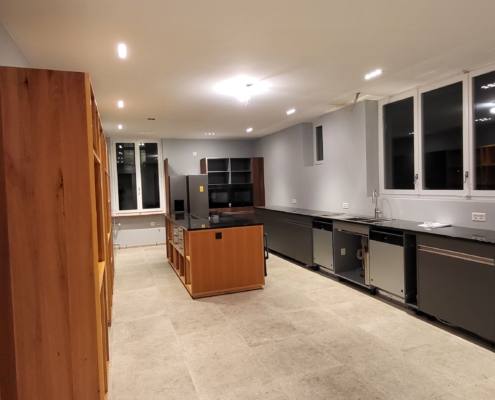 Raum nach Umbauarbeiten